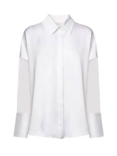 GENNY SATIN LONG-SLEEVED SHIRT