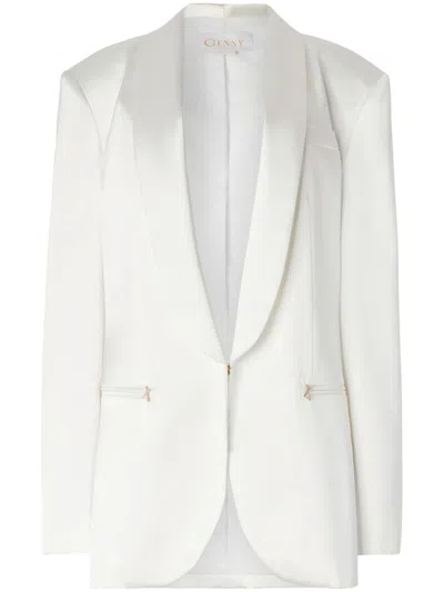 GENNY SATIN-TRIM BLAZER