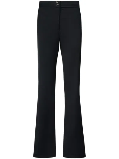 Genny Satin Trousers In Black