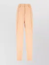 Genny Satin Trousers With Belt Loops And Pockets