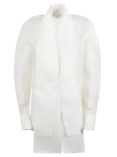 Genny Scarfed Top In White