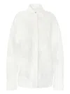 Genny Semi-sheer Shirt In White