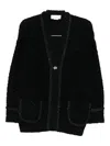 Genny Sequin-embellished Cardigan In Black