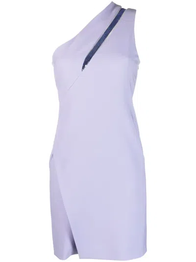 Genny Purple One Shoulder Minidress
