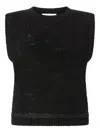 Genny Sequin-embellished Vest In Black