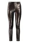 Genny Leggings With Extendable Side Zipper And Sequin Embellishment