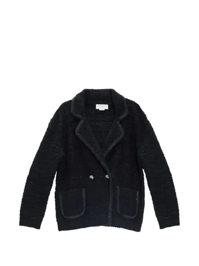 Genny Sequin-embellished Bouclé Jacket In Black