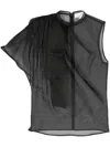 Genny Sheer Blouse In Black