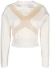 Genny Sheer-panel Detail Jumper In Neutrals