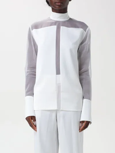 Genny Shirt  Woman Color White In Weiss