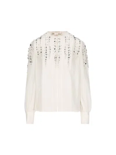 Genny Crystal-embellished Shirt In White