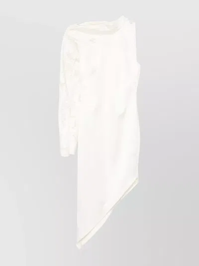 GENNY SHOULDER MIDI DRESS LACE SLEEVE