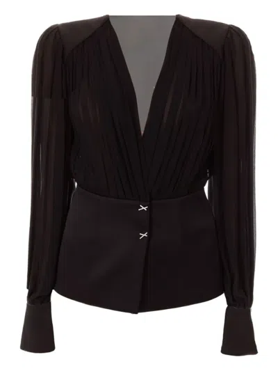 Genny Silk Top In Black