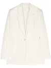 Genny Single-breasted Blazer In White