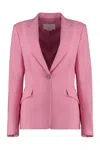 Genny Women's Single-breasted One Button Jacket In Pink