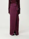 Genny Womens Rhododendron Envers Wrap-front Satin Midi Skirt In Burgundy