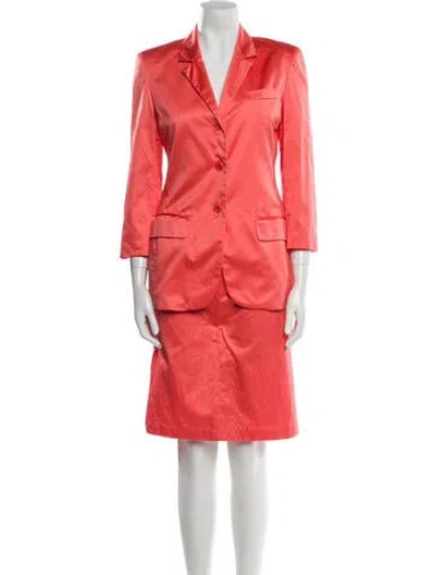 Pre-owned Genny Skirt Set In Orange