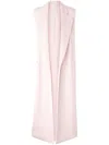 Genny Sleeveless Coat In Pink