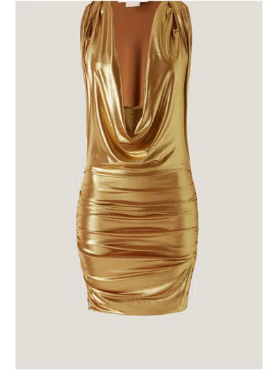 Genny Sleeveless Dress In Golden