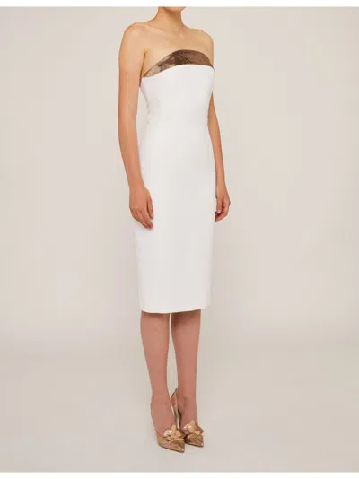 Genny Sleeveless Dress In White