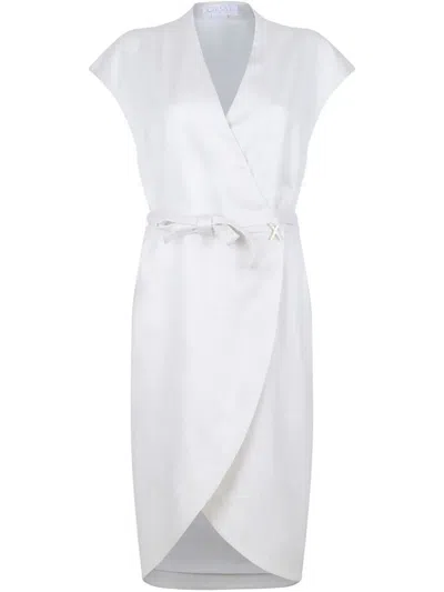 Genny Sleeveless Mini Dress In White