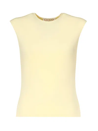Genny Sleeveless Top In Yellow