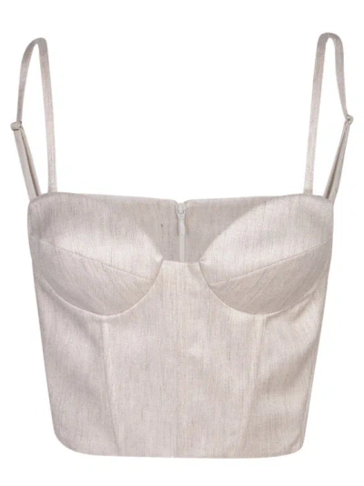 Genny Sleeveless Top With Adjustable Thin Straps In White