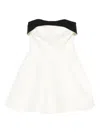 Genny Strapless Panelled Dress In White