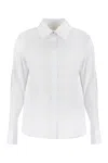 Genny Embroidered Shirt With Slit Sleeves And Rhinestone Buttons