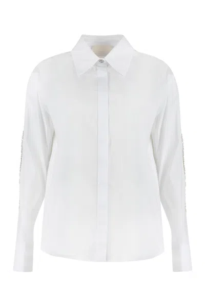 GENNY GENNY STRETCH POPLIN SHIRT