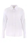 Genny Embroidered Shirt With Slit Sleeves And Rhinestone Buttons