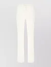 Genny Ivory Stretch Viscose Blend Pants In White