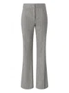 Genny Stripe-pattern Trousers In Gray