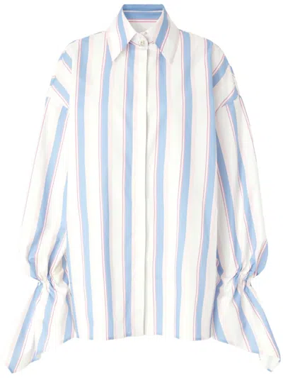 Genny Striped Shirt In White