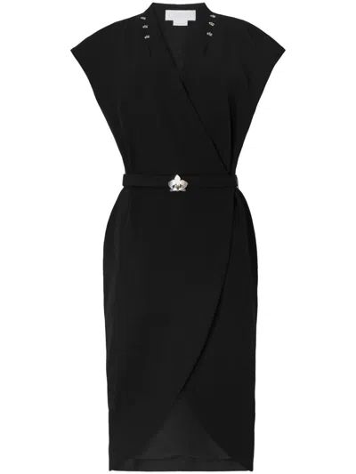 GENNY STUD-EMBELLISHED MIDI DRESS