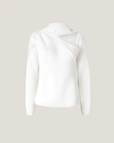 Genny Sweater With Cut-out In White