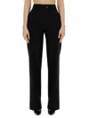 Genny High Waist Wide Leg Trousers In Black