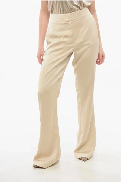 Genny Tailored High-waisted Pants In Brown