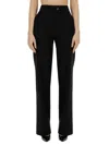 Genny High Waist Wide Leg Trousers In Black