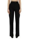 Genny High Waist Wide Leg Trousers In Black