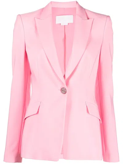 Genny Tailored Single-breasted Blazer In Rosa