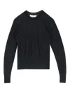 Genny Thin Sequined Sweater In Black