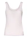 Genny Slim Plain Tank Top In Nude & Neutrals