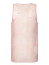 Genny Silk Pink Top With Floral Pattern In Pink