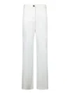 Genny Cream Cady Techno Pants In White