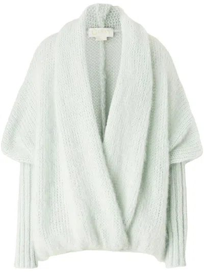 Genny V-neck Jumper In Green