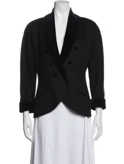 Pre-owned Genny Vintage 1980's Blazer In Black
