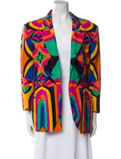 Pre-owned Genny Vintage 1980's Blazer In Multi
