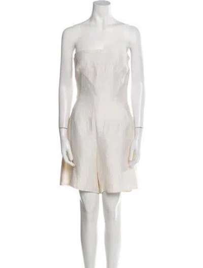 Pre-owned Genny Vintage 1980's Romper In Neutral