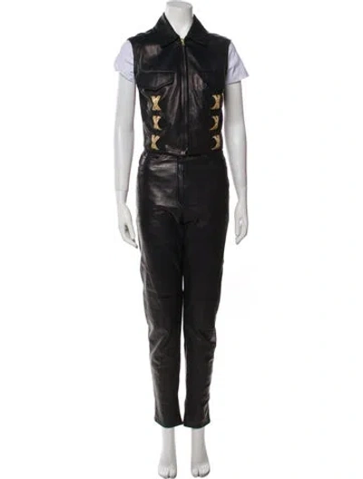 Pre-owned Genny Vintage 1990's Pant Set In Blue